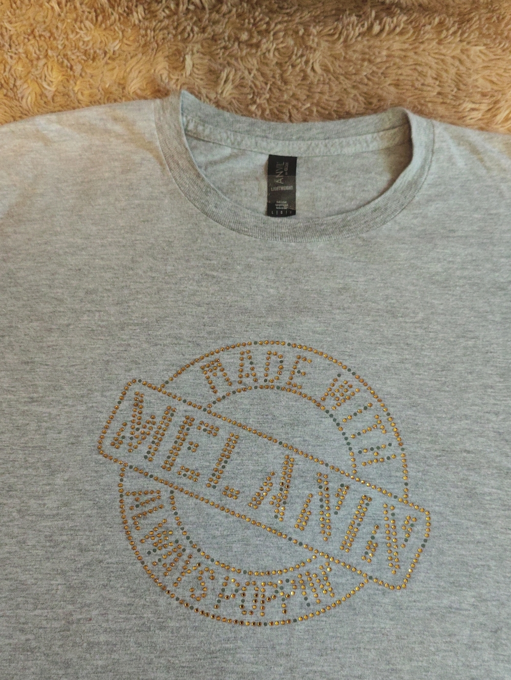 "MADE WITH MELANIN ALWAYS POPPIN'" Crew Neck Tee